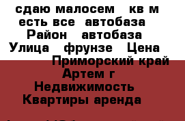сдаю малосем,30кв.м.,есть все, автобаза, › Район ­ автобаза › Улица ­ фрунзе › Цена ­ 11 700 - Приморский край, Артем г. Недвижимость » Квартиры аренда   